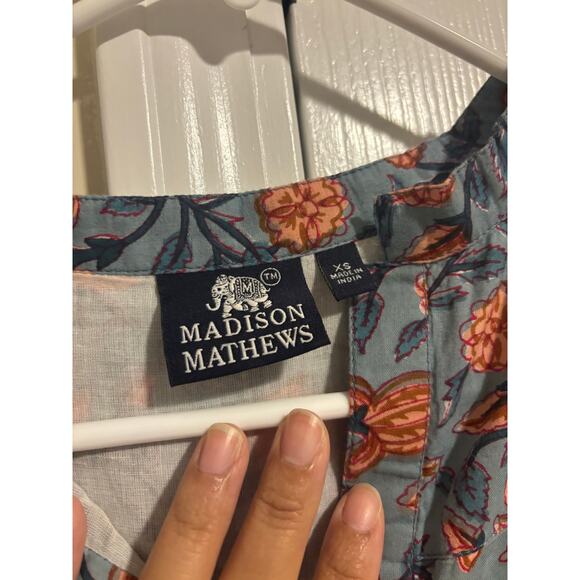 Madison Mathews sz XS floral maxi dress - Picture 4 of 11